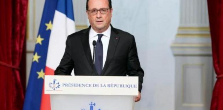 Hollande declara Francia en estado de emergencia contra el paro