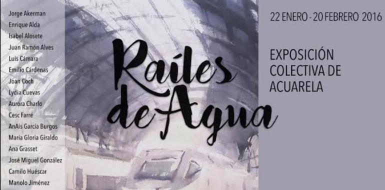 Raíles de agua, colectiva de acuarelas en el Palacio de Fernánn Núñez