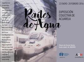 Raíles de agua, colectiva de acuarelas en el Palacio de Fernánn Núñez