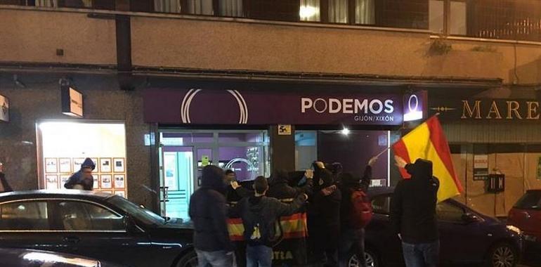 Podemos denuncia "agresión fascista" en Gijón por miembros de Grupo Patriota