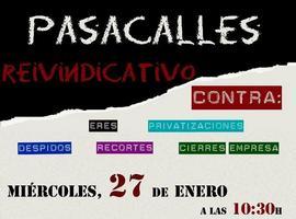 Pasacalles reivindicativo y concentración frente a la Junta de las Asambleas de Trabajadores en Lucha