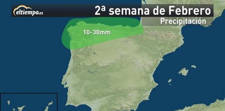 Febrero será cálido aunque con lluvias abundantes en todo el Cantábrico