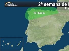 Febrero será cálido aunque con lluvias abundantes en todo el Cantábrico