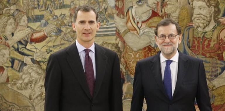 Rajoy culpa al PSOE por no apoyarlo pero dice al Rey que mantiene su candidatura