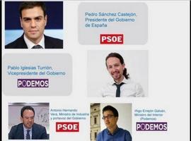 Podemos Zaragoza publica y retira un tuit con repartu de carteres