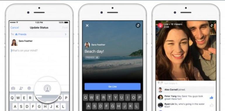 Facebook presenta “Live” para transmitir videos en vivo