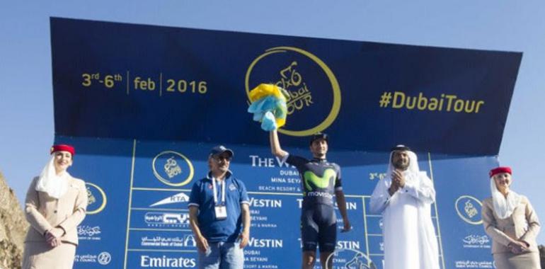 Spain’s Juan Jose Lobato of Movistar Team superbly outsprinted all his rivals 