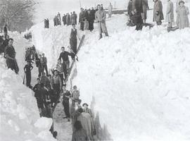 La nevadona de 1888 dejó Asturias 12 días incomunicada