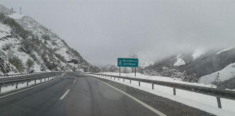 La autopista del Huerna cerrada para vehículos pesados