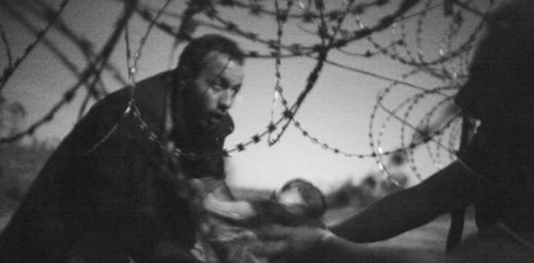 Un bebé entre alámbres de espino en la frontera húngara gana el World Press Photo 