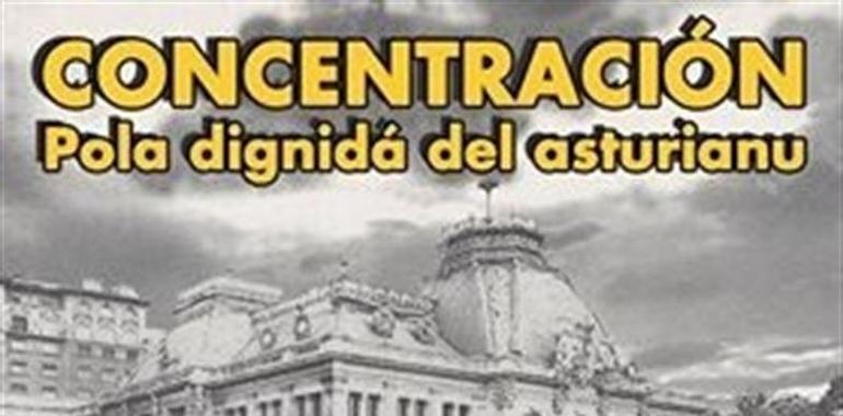 Concentración en Oviedo contra el ataque del PP al asturiano