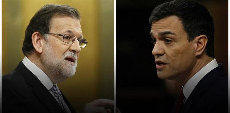 Sánchez y Rajoy acúsense mutuamente de ser "el tapón" pa la rexeneración y de ser un fraude