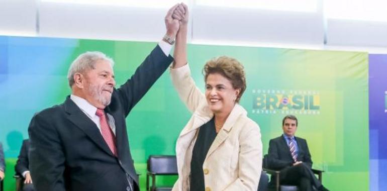 Dilma y Lula se declaran dispuestos a evitar un golpe de estado en Brasil