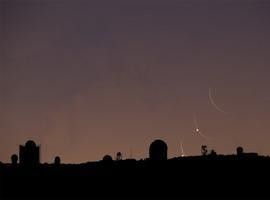 Imágenes y vídeos de la ocultación de Venus tras la Luna desde el Observatorio del Teide