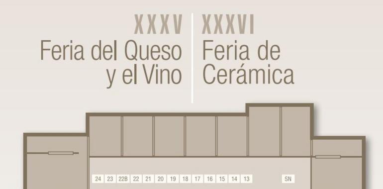 81 expositores de 8 comunidades participan en la XXXV Feria del Queso y Vino y la XXXVI Feria de Cerámica