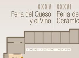 81 expositores de 8 comunidades participan en la XXXV Feria del Queso y Vino y la XXXVI Feria de Cerámica