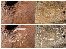 Descubren grabados y pinturas de 14 mil años de antigüedad en la cueva de Atxurra en Berriatua