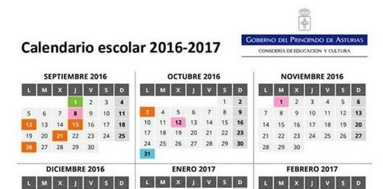 Asturias mantiene los tres períodos vacacionales en el curso 2016-2017