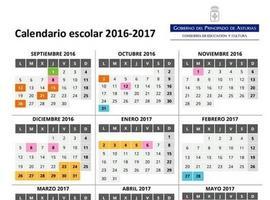 Asturias mantiene los tres períodos vacacionales en el curso 2016-2017