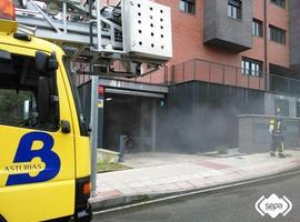 Extinguido un incendio en un trastero en Avilés