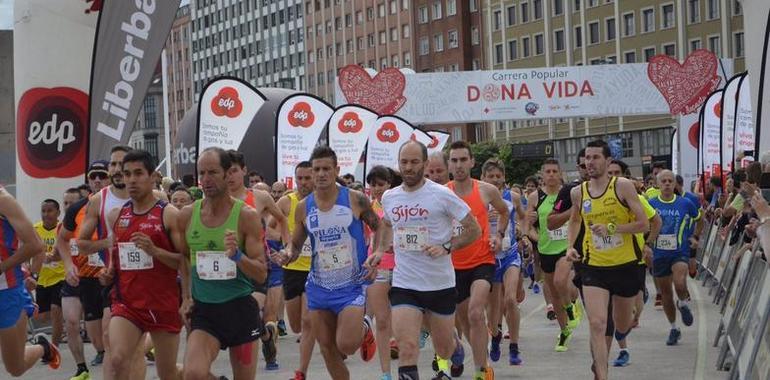 Más de mil gijoneses en la carrera Dona Vida