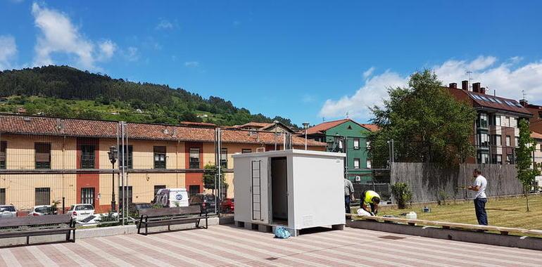 La calidad del aire en Trubia se mide ya desde el centro de la localidad