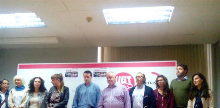 Sos Refugiados de UGT y CCOO en Asturias contra la "verguenza" de la situación actual