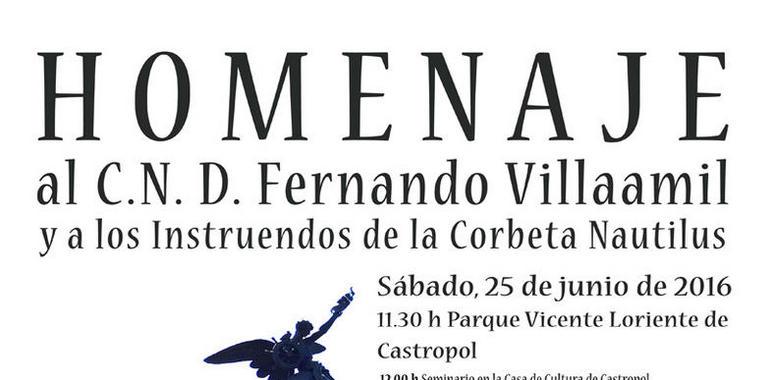 Castropol honra al C.N.D. Fernando Villaamil y los Instruendos de la Nautilus