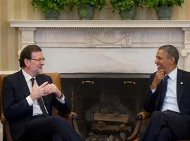 Encuentro en Moncloa de Obama y el presidente en funciones, Rajoy