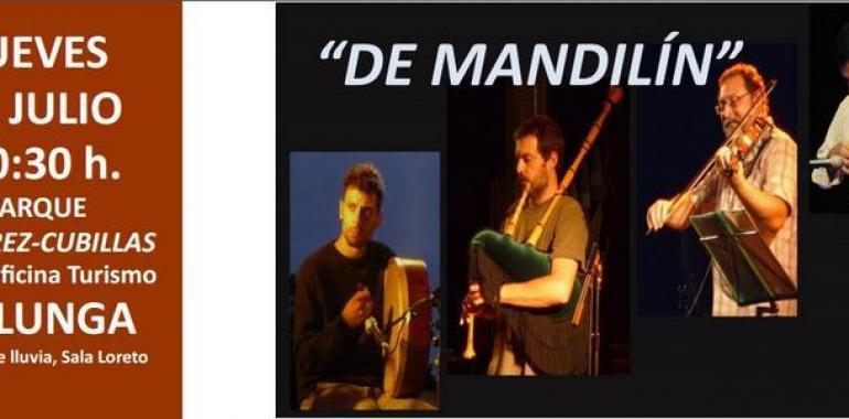 El grupo De Mandilín actúa este jueves en el ciclo Musicalle de Colunga