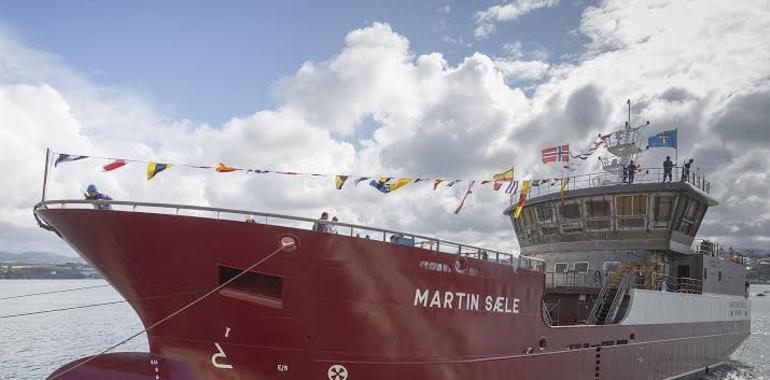 Gondán bota el Martin Sale, para transporte de peces vivos