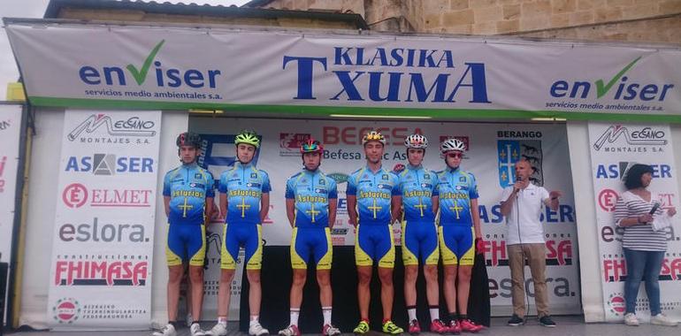 Gran trabajo de la selección asturiana de ciclismo en el Txuma 2016 