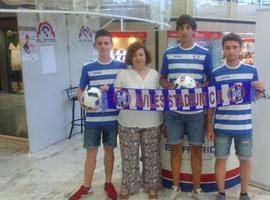 Bastida, Carlos Méndez y Rubén Alonso lucen los colores del Avilés Stadium