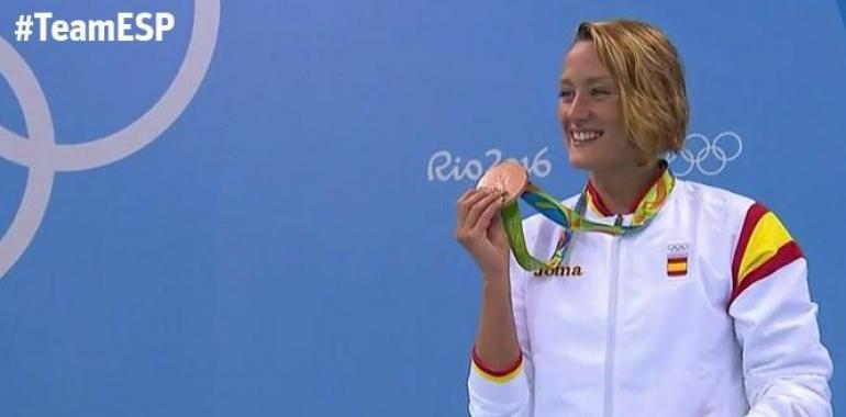 Mireia Belmonte, medalla de bronce en los 400 metros estilos