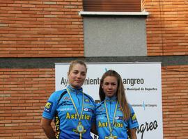 María Del Llano y Cintia Sariego Campeonas de Asturias de Ciclismo en ruta