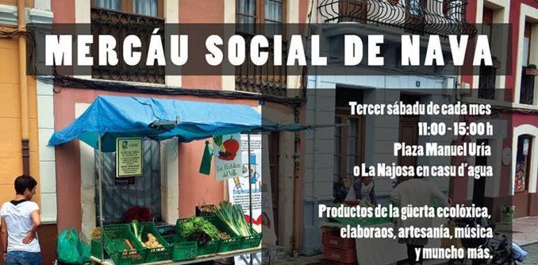 El sábadu, tercer edición del Mercáu Social de Nava 