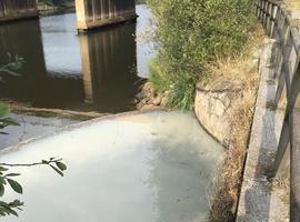 Denuncian un nuevo vertido en la Ría de Avilés