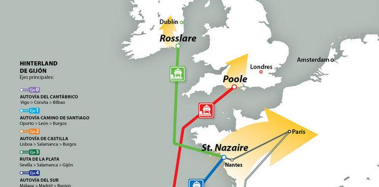 Acuerdo en Bruselas para relanzar la línea Gijón a Nantes 