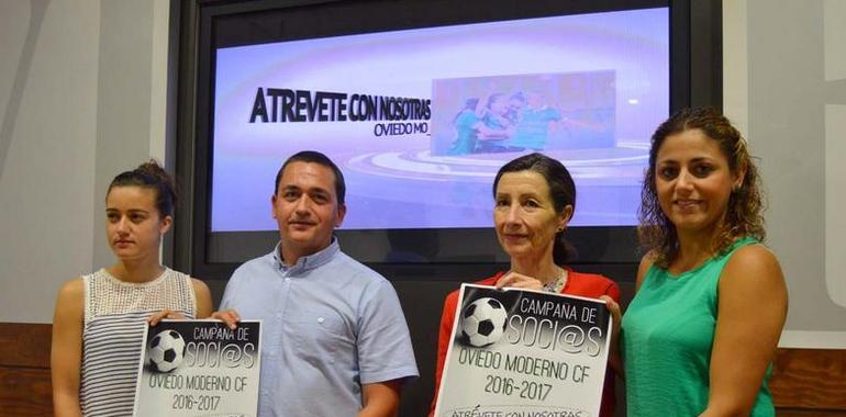 El Oviedo Moderno lanza su campaña de socios "Atrévete con nosotras"