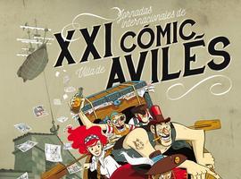 George Pérez, Chloé Cruchaudet y Bryan Talbot con el Cómic en Avilés