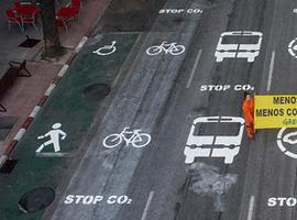 Greenpeace transforma una calle de Madrid en el Día sin Coche