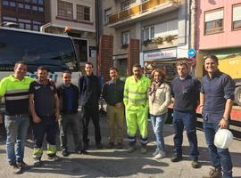 Mañana concluyen los trabajos en el edificio de Llanes con desprendimientos