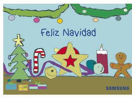 Un alumno asturiano gana el concurso de felicitaciones navideñas digitales de Samsung