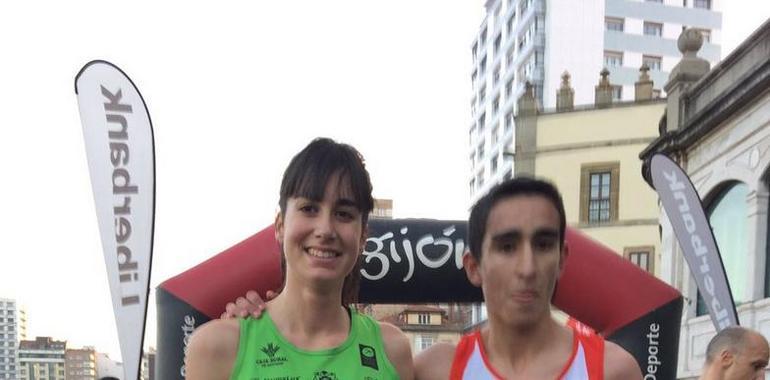 Youssef Benkert y Beatriz Álvarez ganan San Silvestre Gijón más multitudinaria