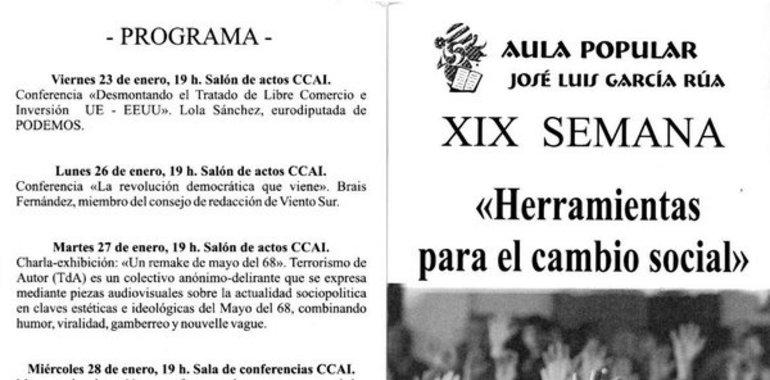 Continúa la XXI Semana del Aula Popular José Luis García Rúa