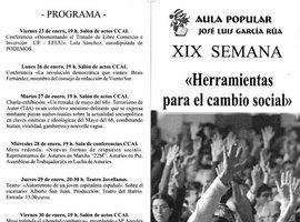 Continúa la XXI Semana del Aula Popular José Luis García Rúa