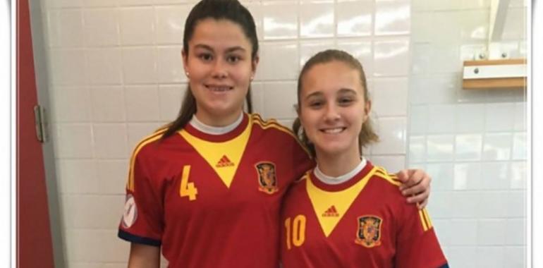 Oviedo: María Méndez y María Cienfuegos con la Seleccion Español Sub-16