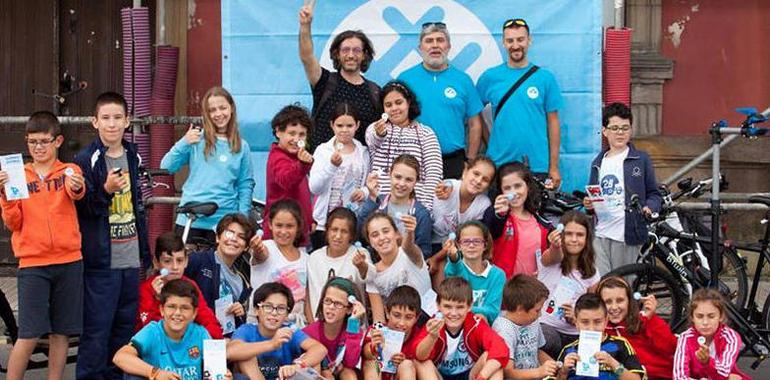 Toma Pildorines de estudiantes y maestros de Gijón en defensa del Planeta