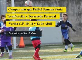 Veriña CF lanza su campus de tecnificación de fútbol con el exfutbolista Martínez Noval