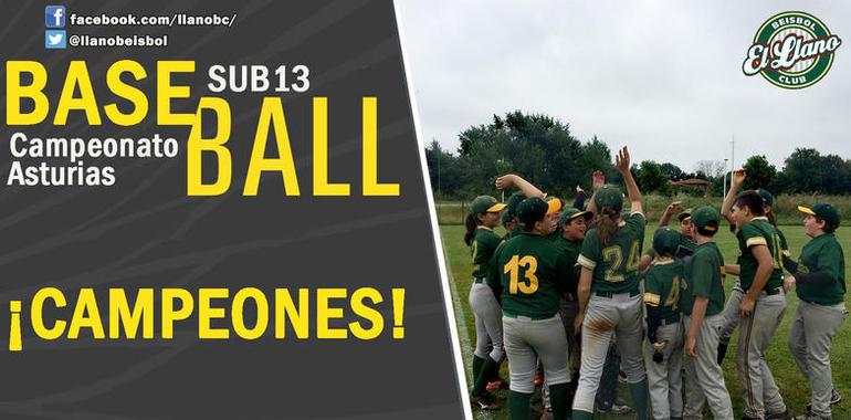 El Llano Beisbol Club sub13 revalida su título de Campeón a falta de una jornada